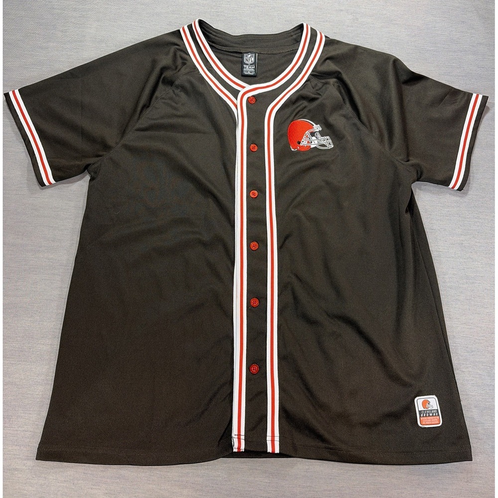 NFL Team Apparel Cleveland Browns Jersey Embroidered SZ XL VGC